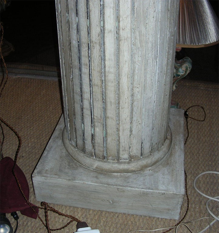 French Two 19th Century Wooden Columns For Sale
