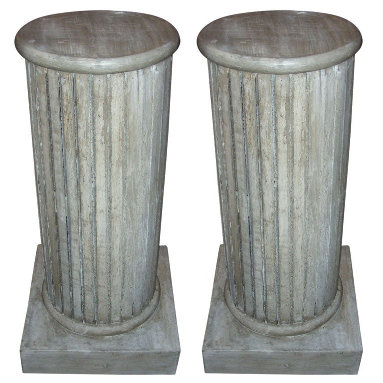 Two 19th Century Wooden Columns For Sale