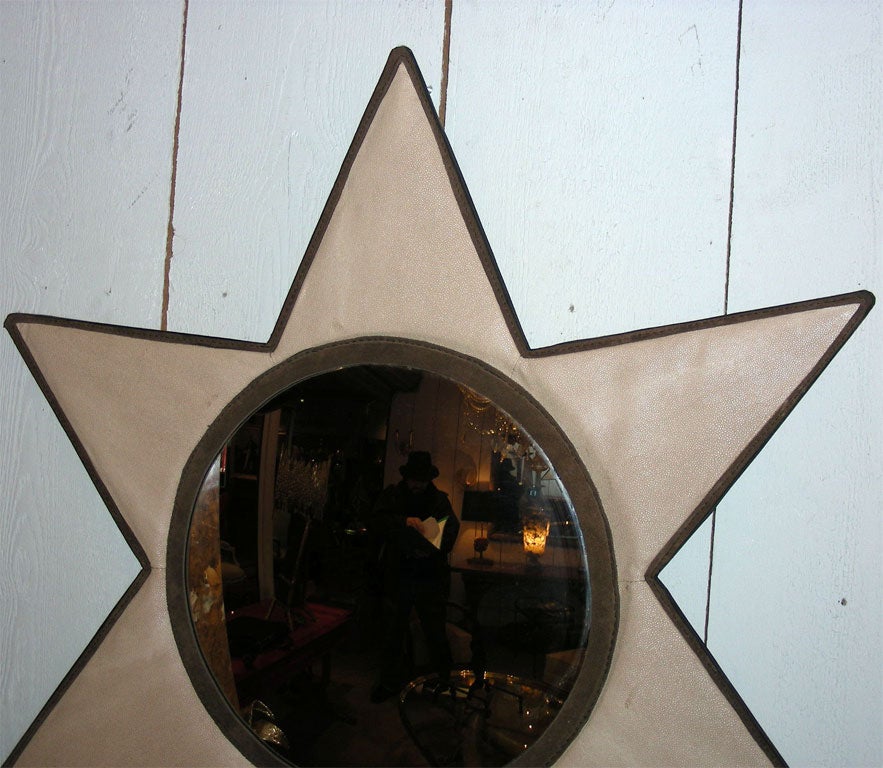 French 1950s Star-Shaped Mirror For Sale