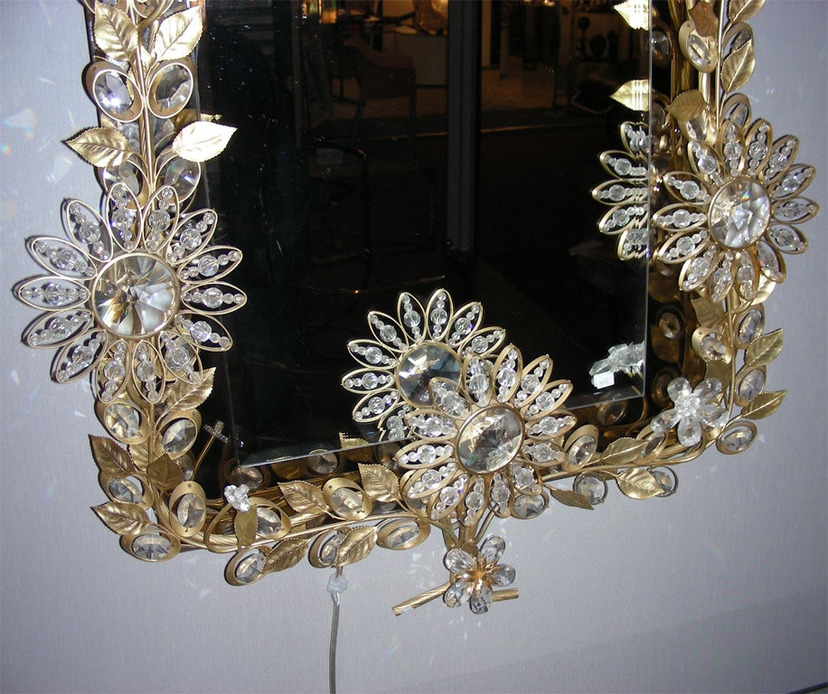 Late 20th Century 1970s Lighted Mirror For Sale