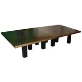 Table  in Brass and Agate Fernand Dresse