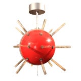 Giant Red Sputnik-style Pendant