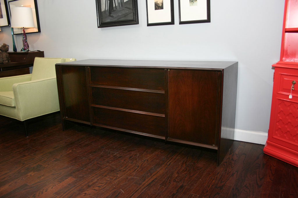 Dark Mahogany Credenza by T. H . Robsjohn Gibbings for Widdicomb
