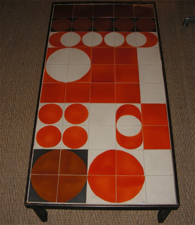 Mid-20th Century 1965 Coffee Table by R. Capron For Sale