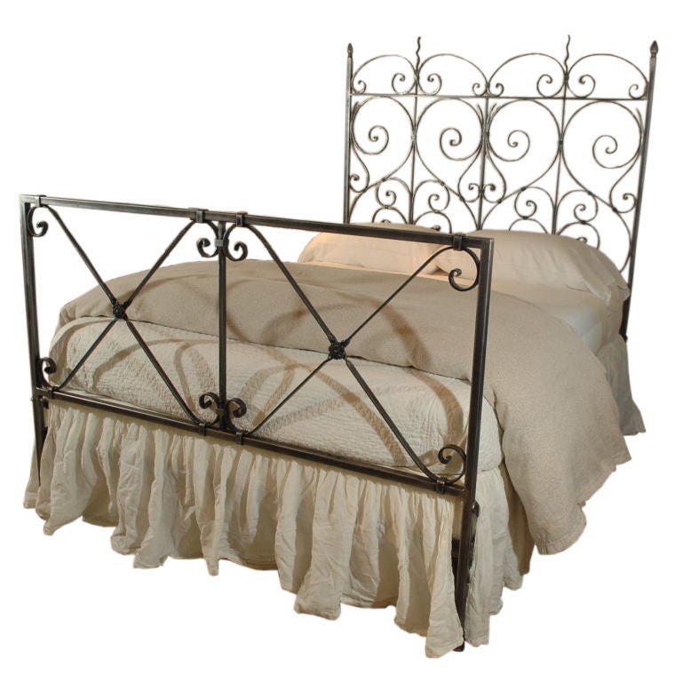Custom Queen Iron Bed For Sale