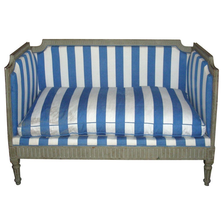 Handsome End of 18th Century Alcove Settee For Sale