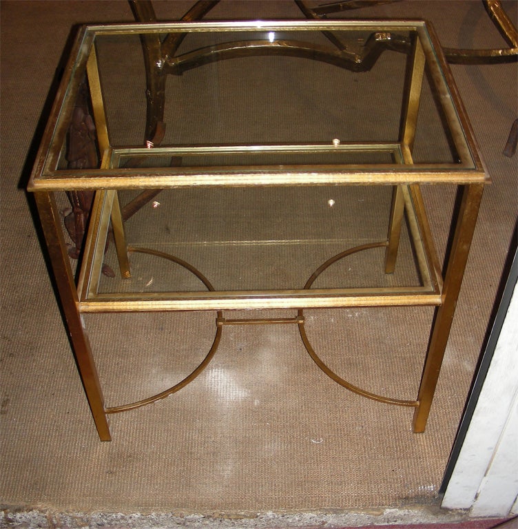 French Small 1950-1960 Side Table By Roger Thibier