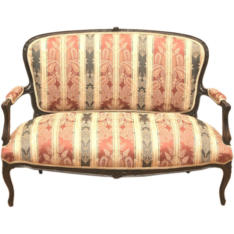 Louis XV Style Upholstered Settee
