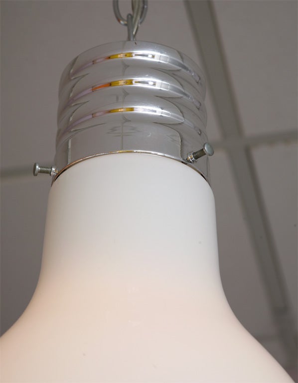 Late 20th Century Lighting Pendant Lightbulb Vintage Restored Rewired