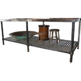 Very Long Steel Work Table