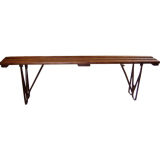 Used Iron and Wood Bench