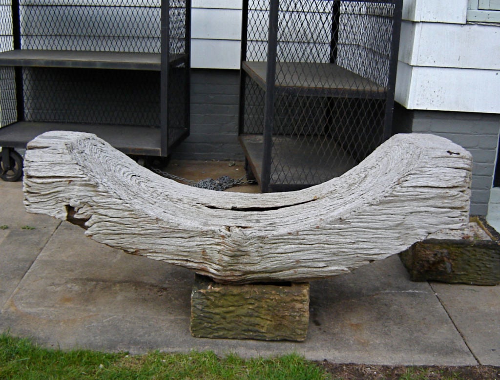 Japanese Driftwood Garden Seat