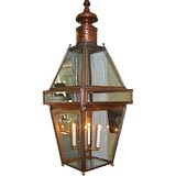 Antique Large Copper Lantern