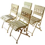 Four Early French Garden Chairs