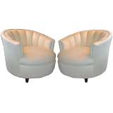 Pair of Channel Back Chairs