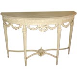 French Painted  Demilune