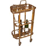 Small Brass and Wood Rolling Bar