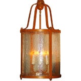 Seeded Glass Lantern