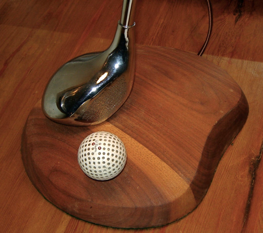 Whimsical Golf Club Lamp In Excellent Condition In Bridgehampton, NY