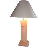 Alabaster Column Lamp