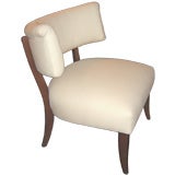 Pair of Klismos Style Upholstered Chairs