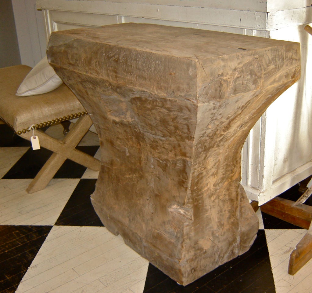 Solid Teak Carved Console