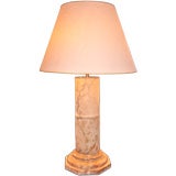 Antique Large Marble Column Lamp