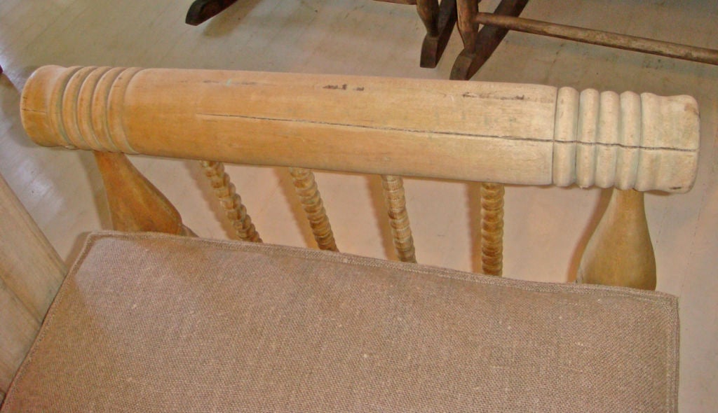 19th Century Bleached Workman's Bed