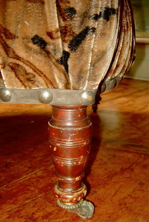 Turkish Chair in Original Mohair Velvet 2