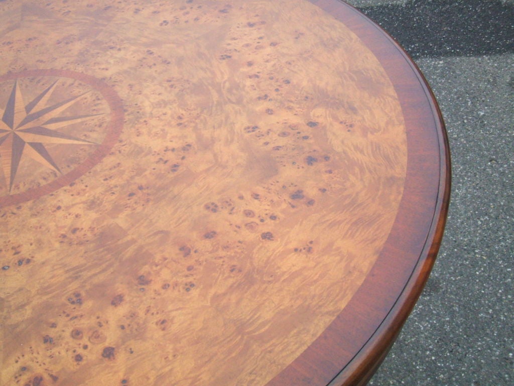 Sunburst Inlay Dining Table