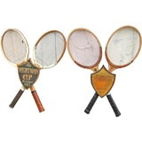 Vintage tennis raquets trophy
