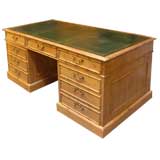 faux bamboo pine desk