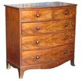 bowfront antique chest of drawers