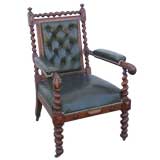Leather Library Chair