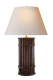Bamboo Style Wood Column Lamp