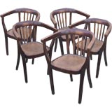 Antique Set of 4 Bentwood Chairs