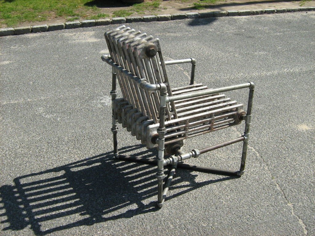 Radiator Chair In Good Condition In Bridgehampton, NY