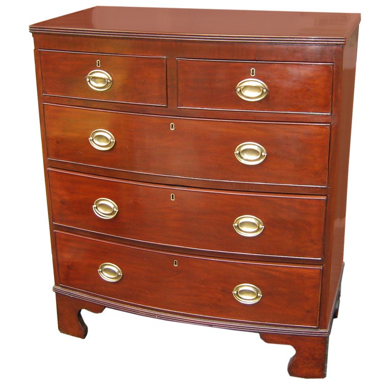 Mahogany chest of drawers For Sale