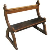 Antique oak bench