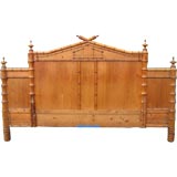 antique faux bamboo headboard