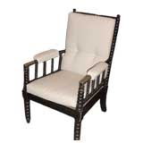 Antique Ebonized Bobbin Chair