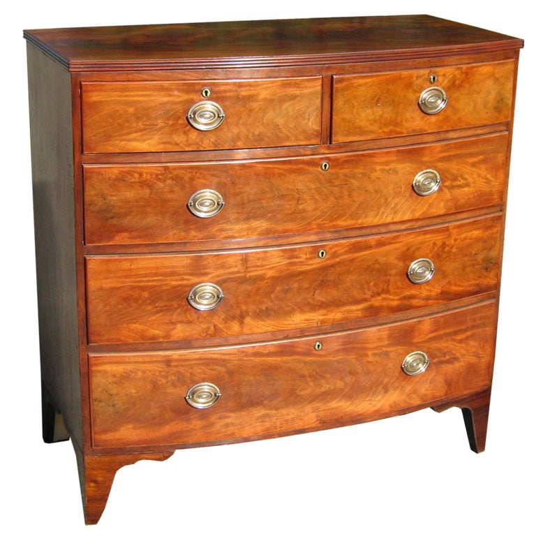 Bowfront Chest of Drawers For Sale