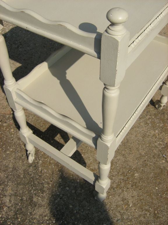 painted tea trolley