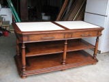marble top kitchen island