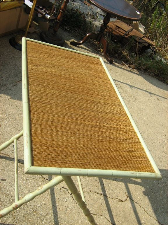Faux Bamboo Folding Table