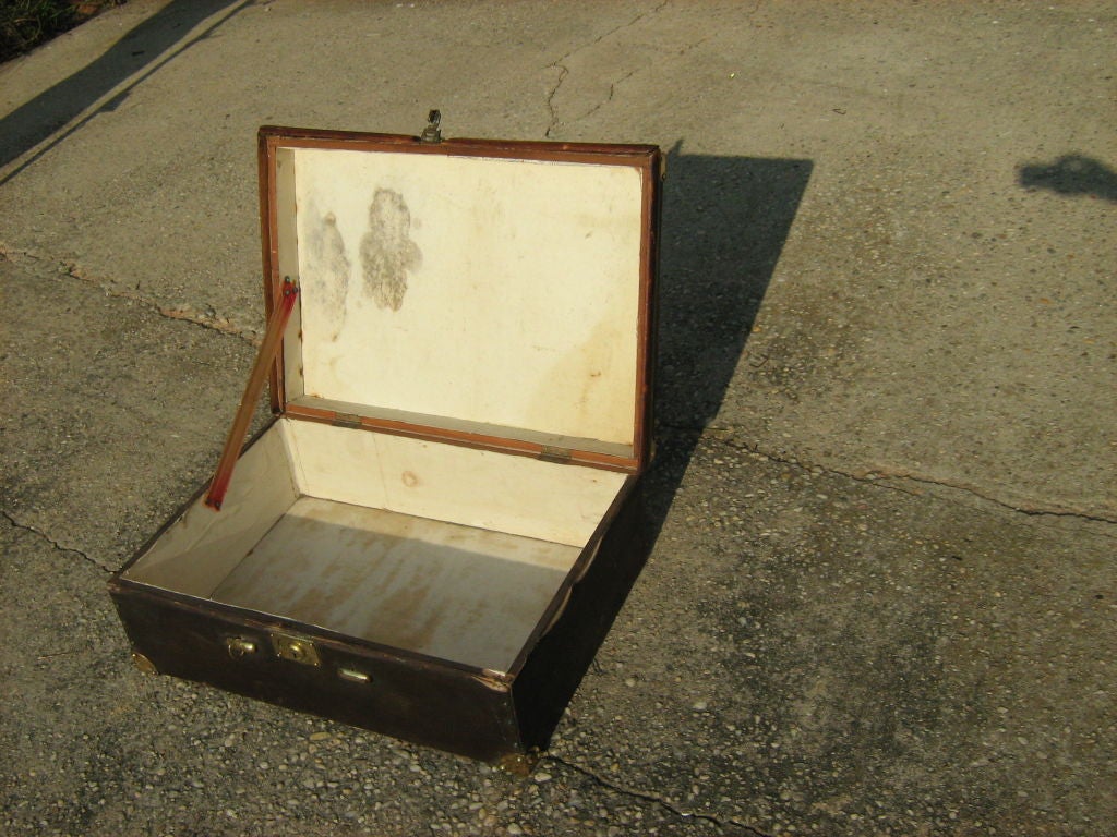 English antique suitcase
