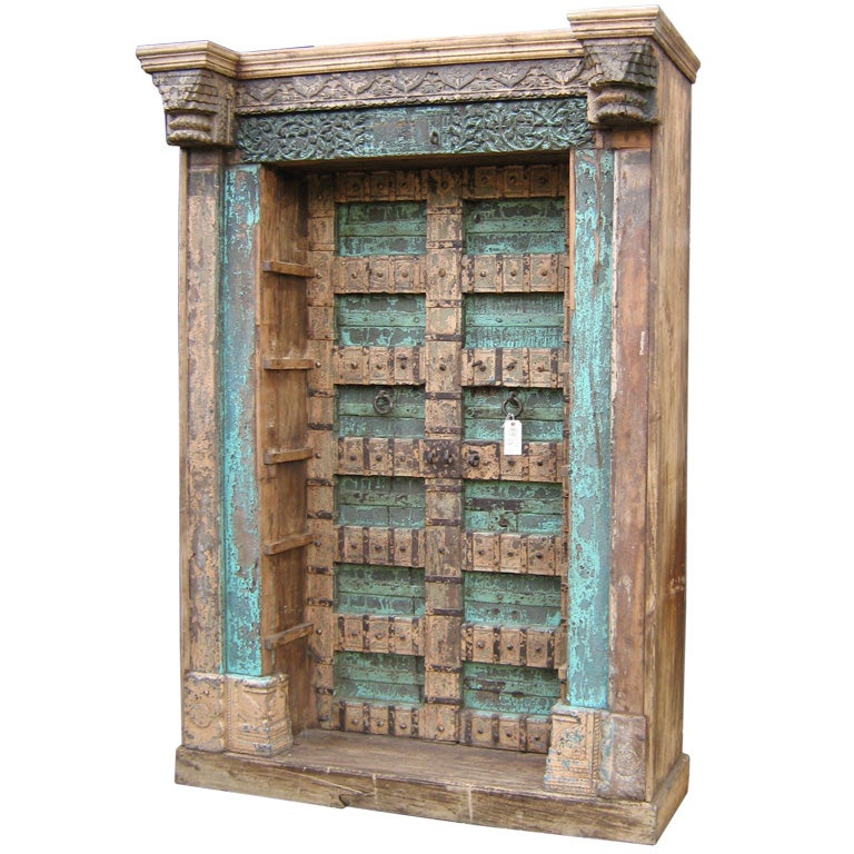 Indian door bookcase