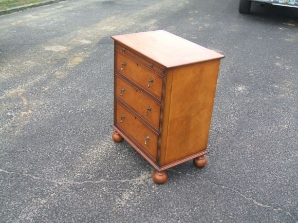 Yew Wood Ball Footed Chest