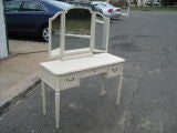Painted dressing table with mirror