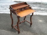 Leather top folding desk